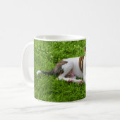 Welpen-Pitbull-förmiger Knochen Kaffeetasse (Vorderseite Links)