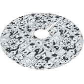 Welpen Polyester Weihnachtsbaumdecke (Schrägansicht)