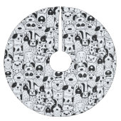 Welpen Polyester Weihnachtsbaumdecke (Vorderseite)