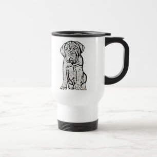 Welpen-Reise-Tasse Dogue de Bordeaux Reisebecher