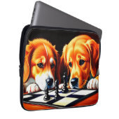 Welpen Schach spielen Laptopschutzhülle (Vorne Rechts)