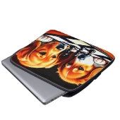 Welpen Schach spielen Laptopschutzhülle (Vorne Knopf)