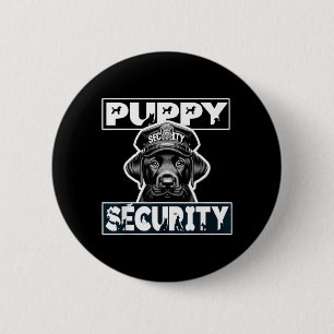 Welpen-Sicherheits-Hund-Fänger-Kostüm Black Lab Button