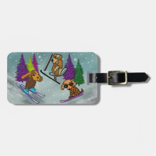 Welpen-Ski-Ferien Gepäckanhänger