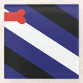 Welpen-Spiel-Stolz Glasuntersetzer (Vorderseite)