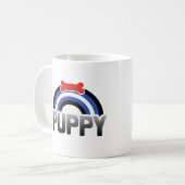 Welpen-Spiel-Stolz Kaffeetasse (Vorderseite Links)