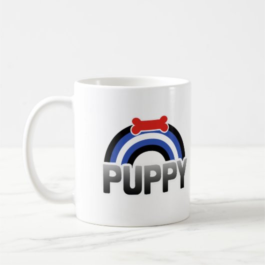 Welpen-Spiel-Stolz Kaffeetasse (Links)