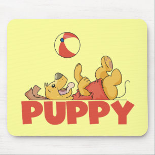 Welpen spielt T-Shirts und Geschenke Mousepad