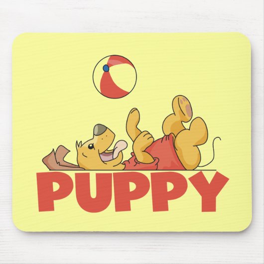 Welpen spielt T-Shirts und Geschenke Mousepad (Vorne)