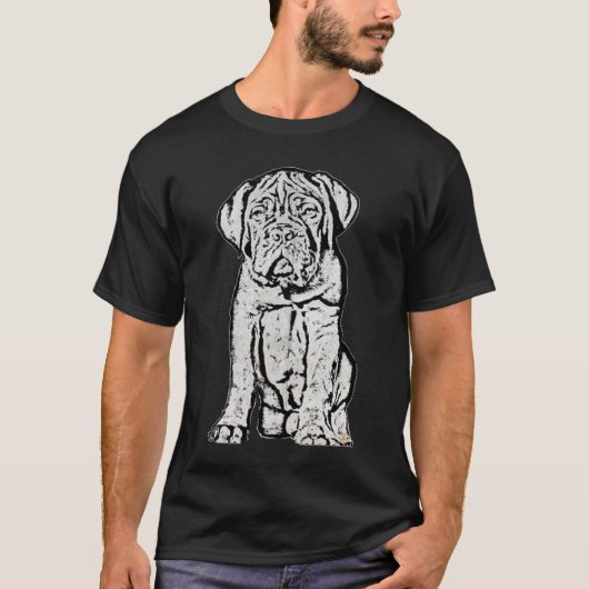 Welpen-T - Shirt Dogue de Bordeaux (Vorderseite)