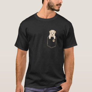 Welpen-Tasche Süßer Hund In Tasche Lustiger Hunde- T-Shirt