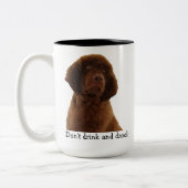 Welpen-Tassen u. -mehr Browns Neufundland Zweifarbige Tasse (Links)