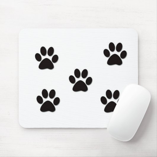 Welpen-Tatzen-Drucke Mousepad (Mit Mouse)