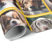 Welpen Überall Geschenkpapier (Rolleneckpunkt)