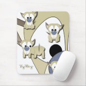 Welpen-Überraschungs-Mausunterlage Mousepad (Mit Mouse)