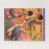 Welpen und Gänse der 30er Jahre Puzzle (Horizontal)