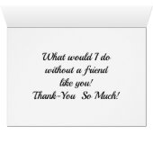 Welpen-und Kätzchen-Dankes- Karte (Innenansicht Horizontal (Unten))