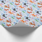 Welpen und Kätzchen Geschenkpapier (Ecke)