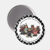 Welpen und Kätzchen Magnet (Vorderseite/Rückseite)
