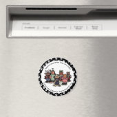 Welpen und Kätzchen Magnet (In Situ (Geschirrspüler))