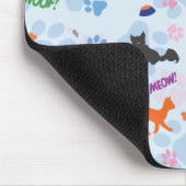Welpen und Kätzchen Mousepad (Ecke)