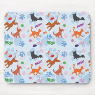 Welpen und Kätzchen Mousepad