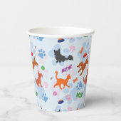 Welpen und Kätzchen Papier Cup Pappbecher (Rückseite)
