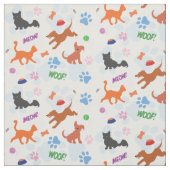 Welpen und Kätzchen Stoff (Muster)