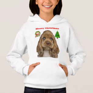 Welpen und Kätzchen Weihnachten Hoodie