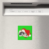 Welpen- und Kätzchen-Weihnachten Magnet (In Situ (Geschirrspüler))