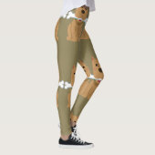 Welpen- und Knochenmuster Leggings (Rechts)