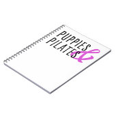 Welpen und Pilates Notizblock (Linke Seite)