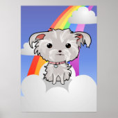 Welpen und Regenbogen Poster (Vorne)