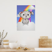 Welpen und Regenbogen Poster (Küche)