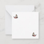 Welpen und Schmetterlinge Mitteilungskarte (Rückseite)