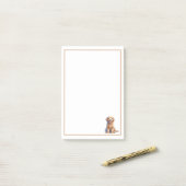 Welpen und Schmetterlinge Post-it Klebezettel (Auf Schreibtisch)