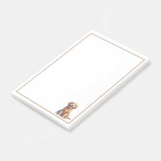 Welpen und Schmetterlinge Post-it Klebezettel (angewinkelt)