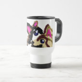 Welpen Valentine Reisebecher (VorderseiteRechts)