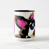 Welpen Valentine Zweifarbige Tasse (Mittel)