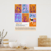 Welpen-Verkaufsplakat Vorlage 6 Bilder QR-Code Poster (Küche)