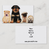 Welpen-Visitenkarte Visitenkarte (Vorne/Hinten)