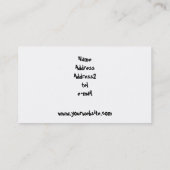 Welpen-Visitenkarte Visitenkarte (Rückseite)