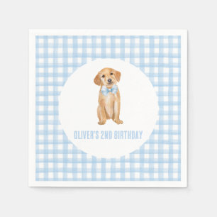 Welpen-Vorbereitung-Karo-Geburtstag Serviette