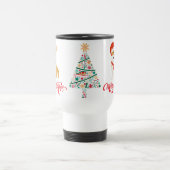 Welpen-Weihnachten Reisebecher (Mittel)