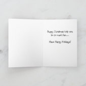 Welpen-Weihnachtshilfe Feiertagskarte (Innenseite)
