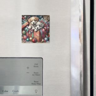 Welpen Weihnachtsmagnet Magnet