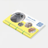 Welpen-Werbe-Notizblock Post-it Klebezettel (angewinkelt)