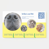 Welpen-Werbe-Notizblock Post-it Klebezettel (Vorderseite)