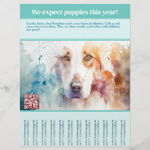 Welpen zu verkaufen flyer