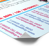 Welpen zum Verkauf Flyer mit QR-Code Poster (Ecke)